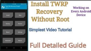 install twrp recovery