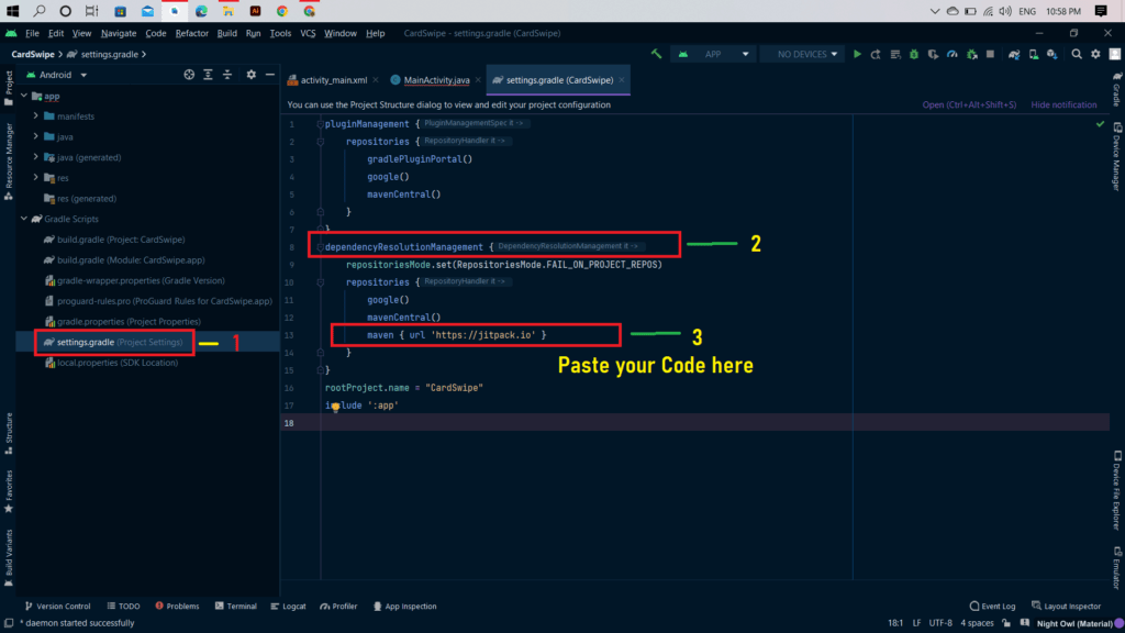 maven repository error